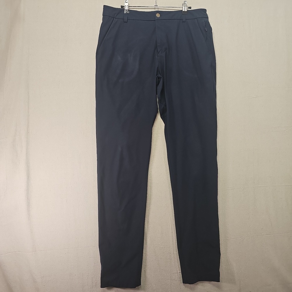Lululemon Mens Pants 34 Tall Blue Commission Classic Fit Warpstreme Golf LM5724T
